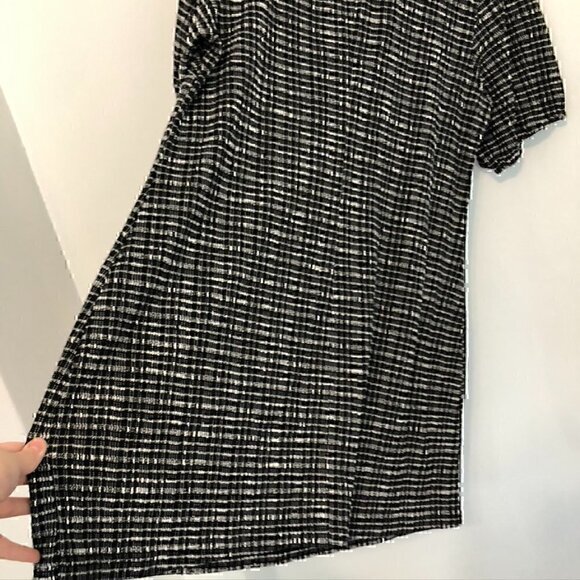 CITY CHIC Plus Size VANITY XS Little Miss Dress Black Checkered Plaid Mini Shift - Picture 12 of 12
